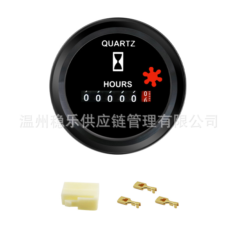 Hour Meter 52mm Excavator Bulldozer Forklift Vdo Mechanical Working Hour Meter Wenle Instrument