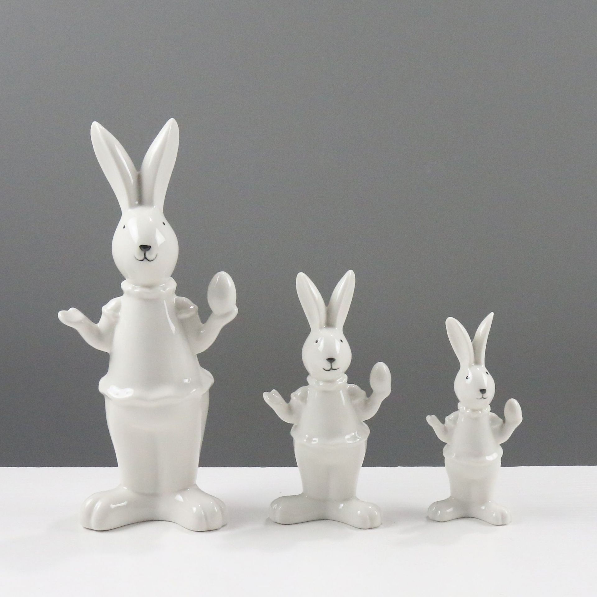 Animal abstracto nórdico decoración artesanía de cerámica minimalista moda moderna creativa decoración suave conejo comercio exterior al por mayor