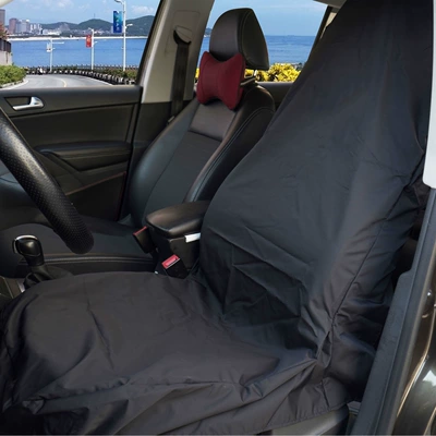Car Maintenance Seat Cover, Anti-Dirty Protective Cover, Five-Seater Waterproof and Oil-Proof Rear Seat Cushion Cover, Universal Driving Dust Cover (Seat cushion, seat cover) - black-main-driver-seat-cover