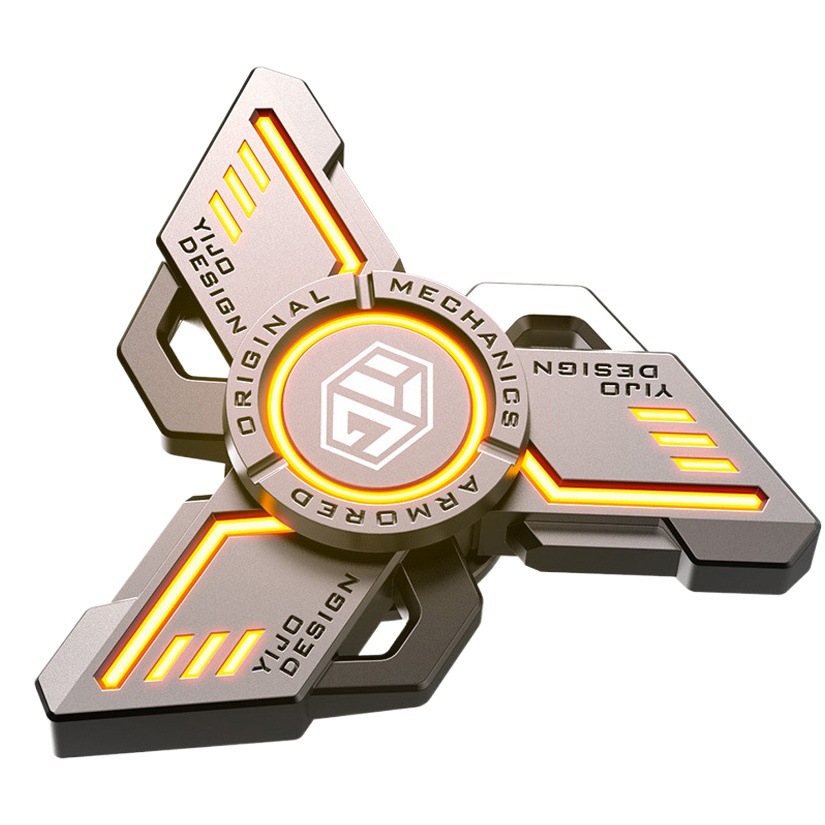 Yijue luminoso dedo giroscopio luminoso dedo ilimitado tecnología negro descompresión juguete descompresión artefacto niños Edición Limitada