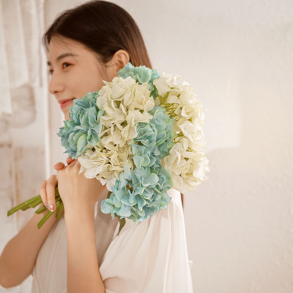 工藝品裝飾籠島繡球仿真花廠家假花綠植物批發婚慶INS跨境YC1022