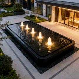 喷泉水景;屏风、隔断类