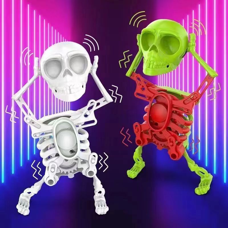 Douyin の人気のダンシング スカル スイング スカル ストレス解消おもちゃ時計じかけの卸売印刷楽しい小さなおもちゃ|undefined