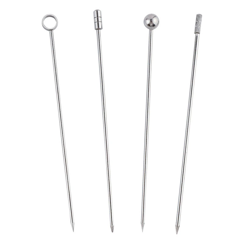 Японский мартини игла коктейль из нержавеющей стали оливковая игла декоративная подпись фруктовая вилка винная игла куриный хвост стальная игла