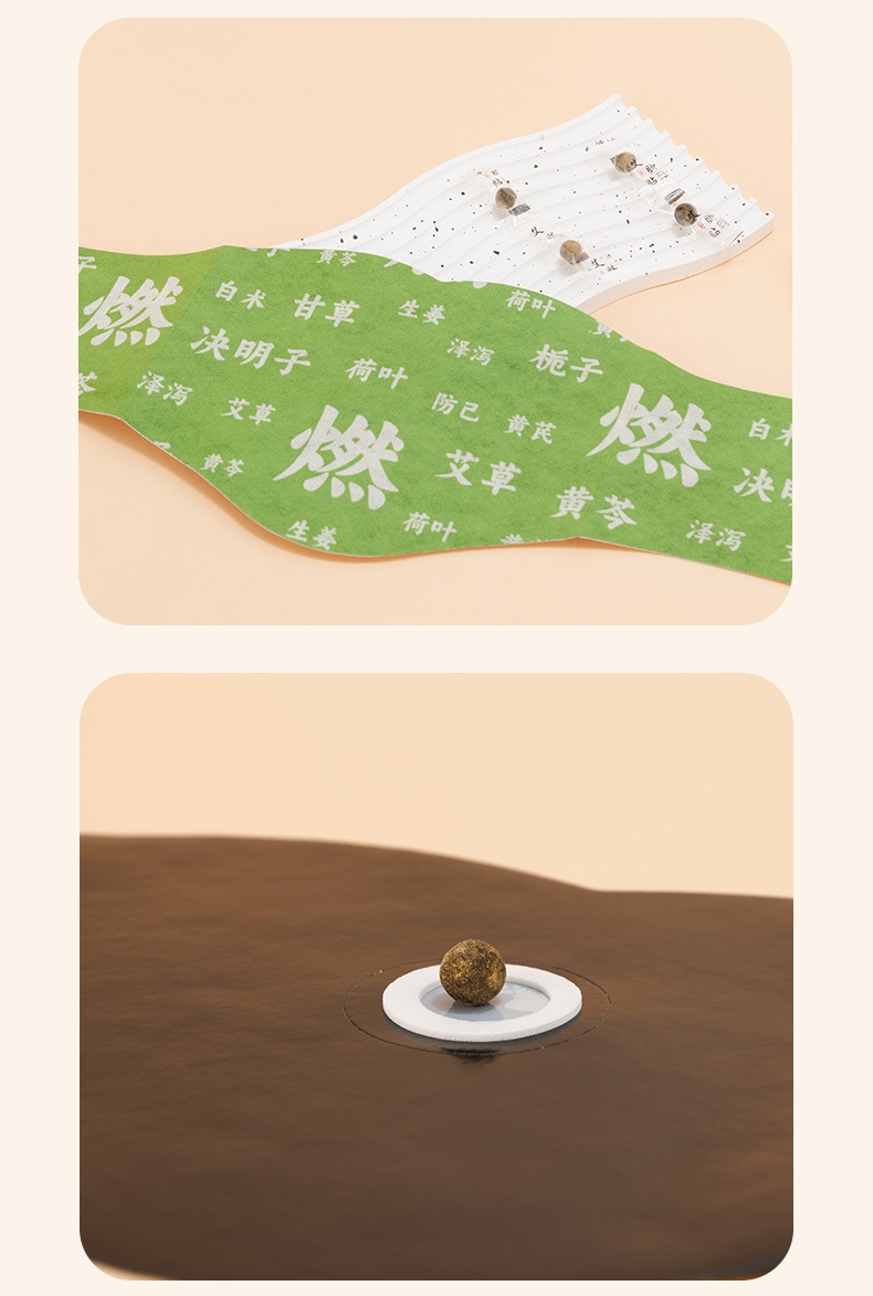 Ranran Xuanfu Herbal Belly Patch Moxa Navel Patch with Essential Oil Warming Herbal Body Care details