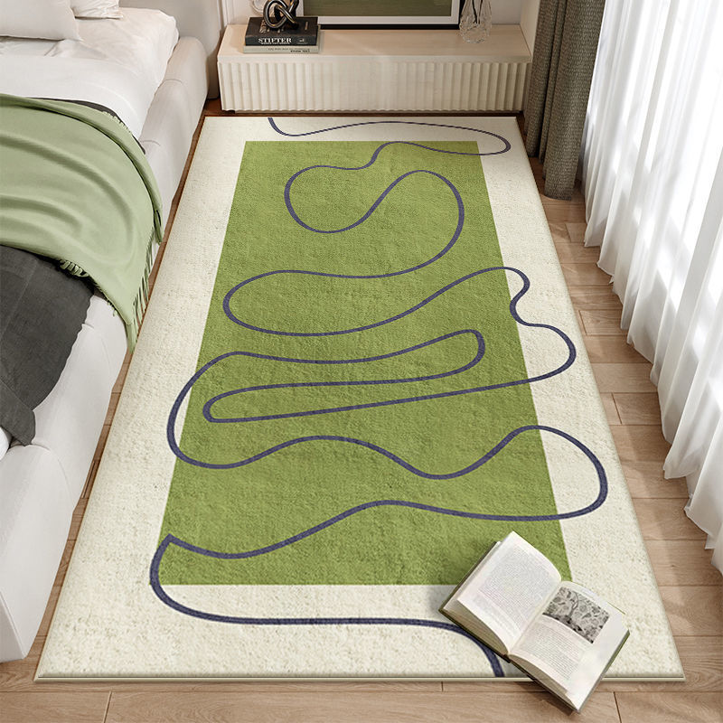 仿羊绒地毯卧室床边毯简约地垫主卧可睡毛毯客厅茶几毯窗台铺垫