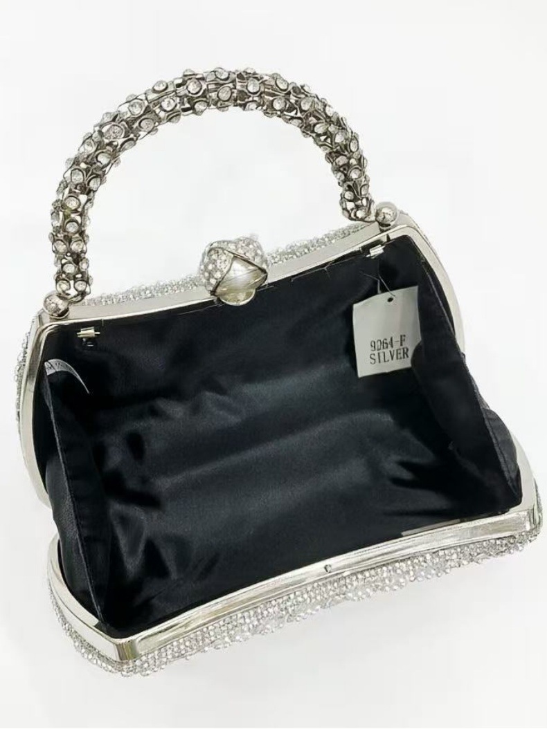 Perlen Und Strass Abendtasche Für Damen Elegante Umhängetasche_voghion.com