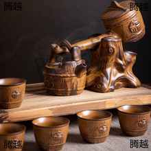 全自动功夫茶具套装家用喝茶上档次简约复古创意陶瓷防烫