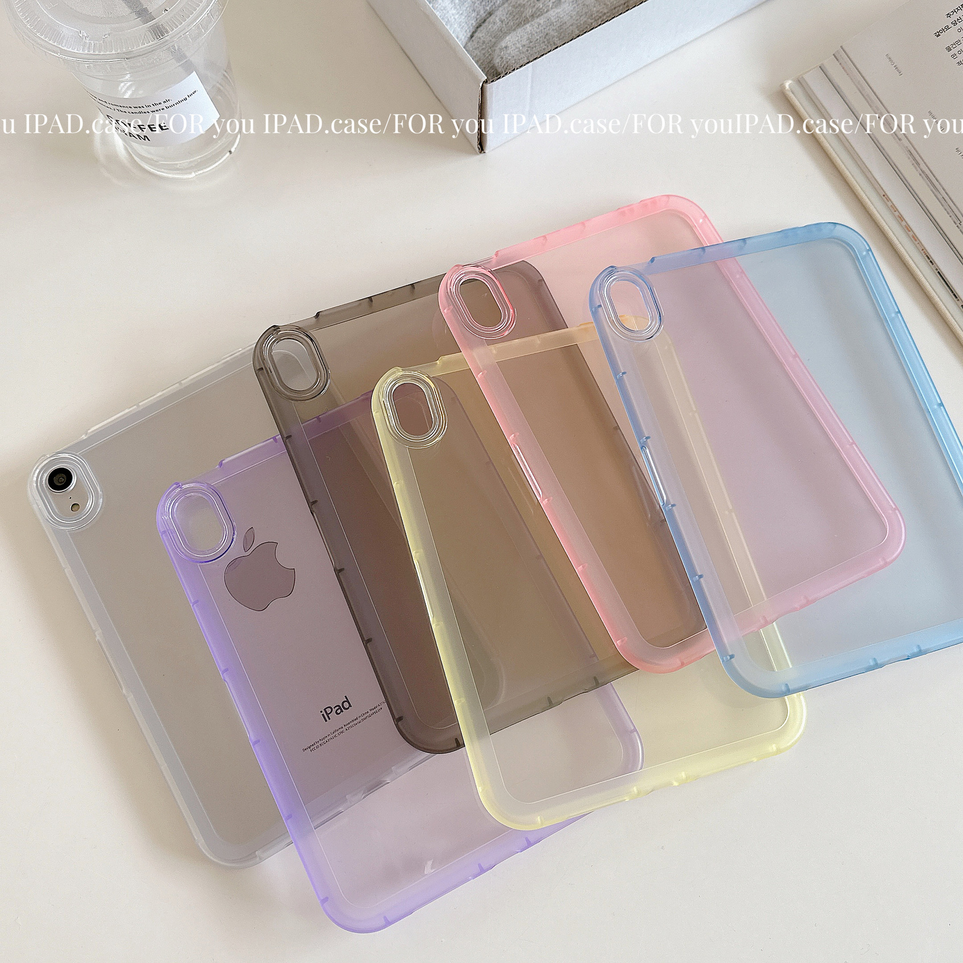 New 2022 transparent silicone protective cover for Apple ipadmini6 ipad10 simple 12.9 high-grade air