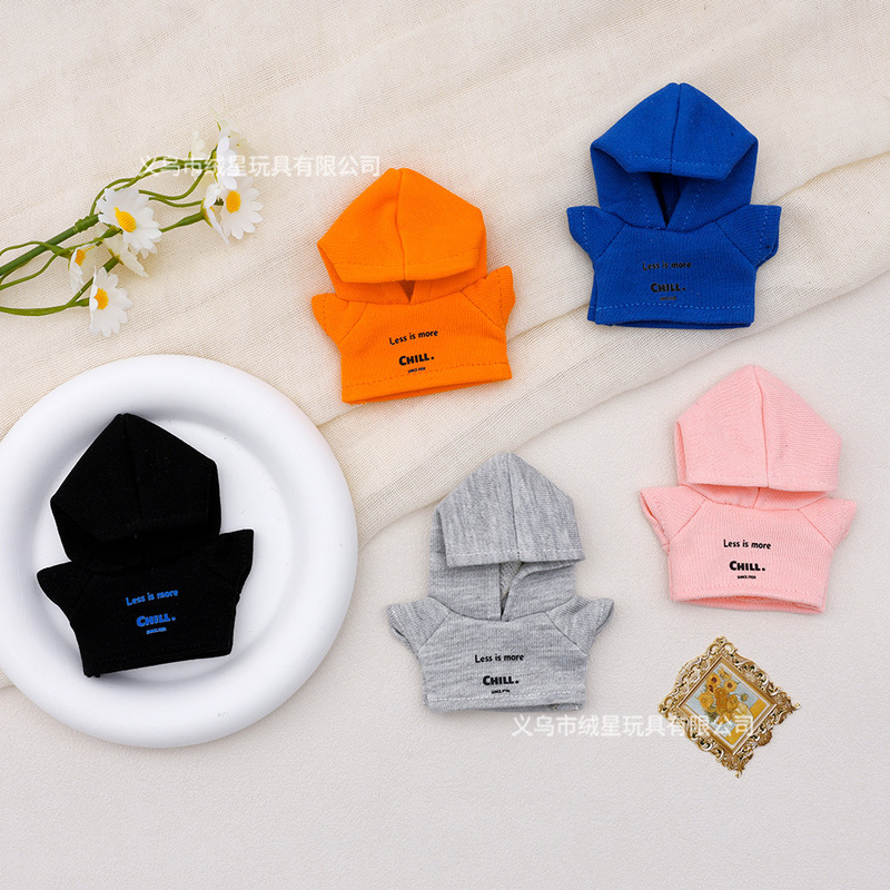 Spring New Style 10cm Doll Clothes Hooded Casual Sweatshirt Plush Doll Long-Legged Kt Clothes Outfit Zsiga Doll Clothes