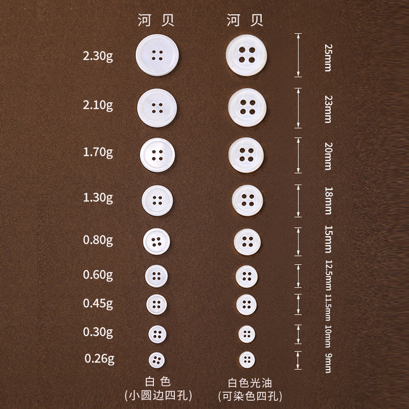 K23A0467=White river clam small round edge 4 hole size chart