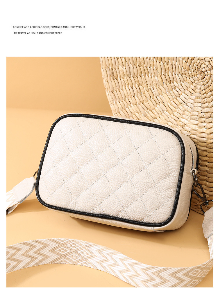 Women's Crossbody Bag Versatile Diamond Leather Shoulder Bag_voghion.com