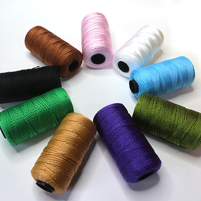 批发丙纶绳包芯绳手工diy钩织玩偶包包夏凉帽3合股冰丝线毛线团