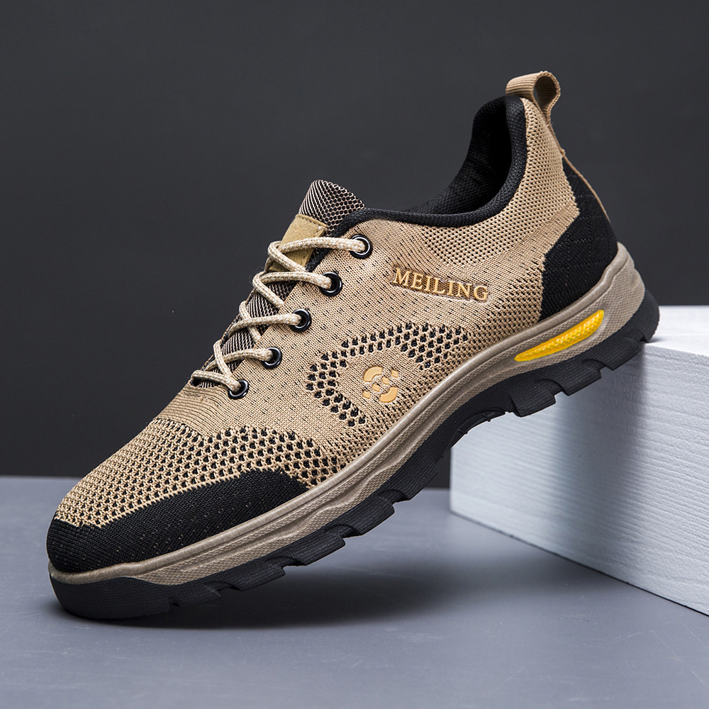 Zapatos de montaña para hombres primavera y verano nuevos zapatos de hombre ligeros de baja altura al por mayor transfronterizos de moda al aire libre con zapatos deportivos casuales