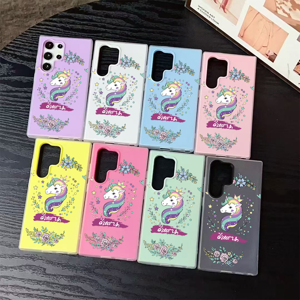 Suitable for Samsung A56 Jelly A53 2-in-1 A34 Dopamine A16 A51 Color Printing A36 Mobile Phone Case