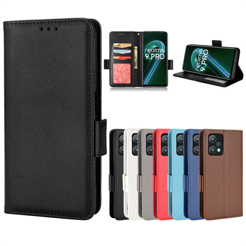 For OnePlus OnePlus Nord CE2 Lite 5G Mobile Phone Case Card Flip Cover Leather Wallet Litchi Pattern