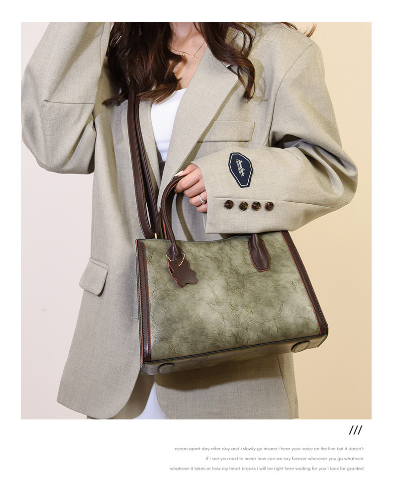 Women's Large Capacity Tote Handbag Soft Leather Elegant Bag_voghion.com