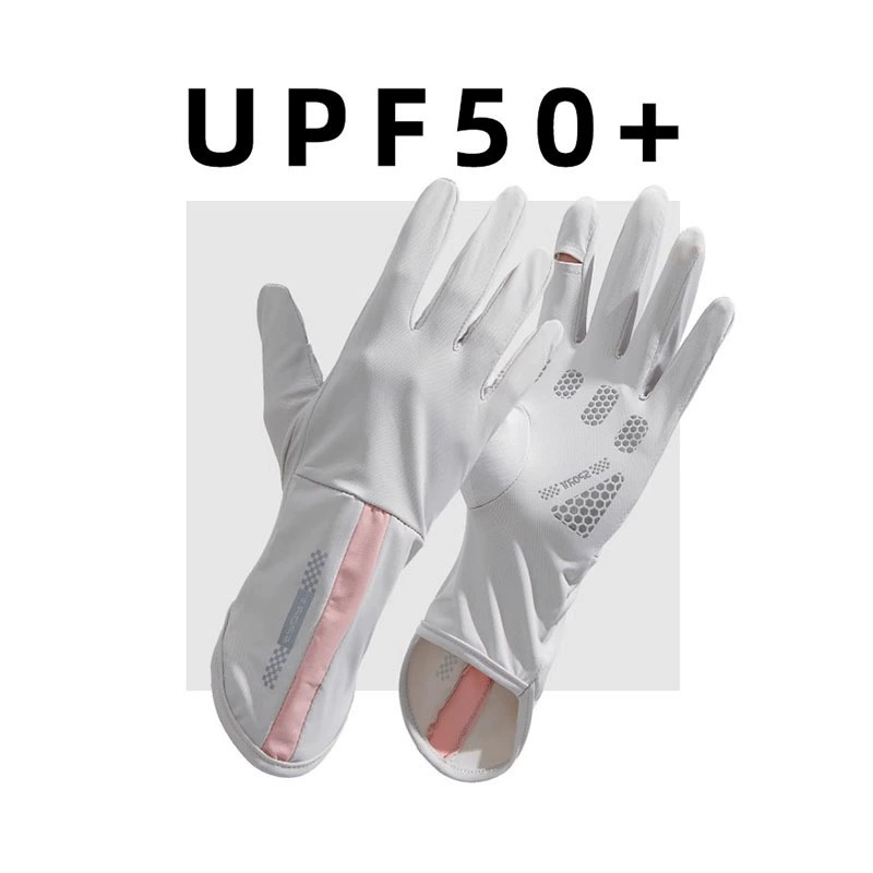 Летние солнцезащитные перчатки женские летние анти-ультрафиолетовые противоскользящие езды на электромобилях