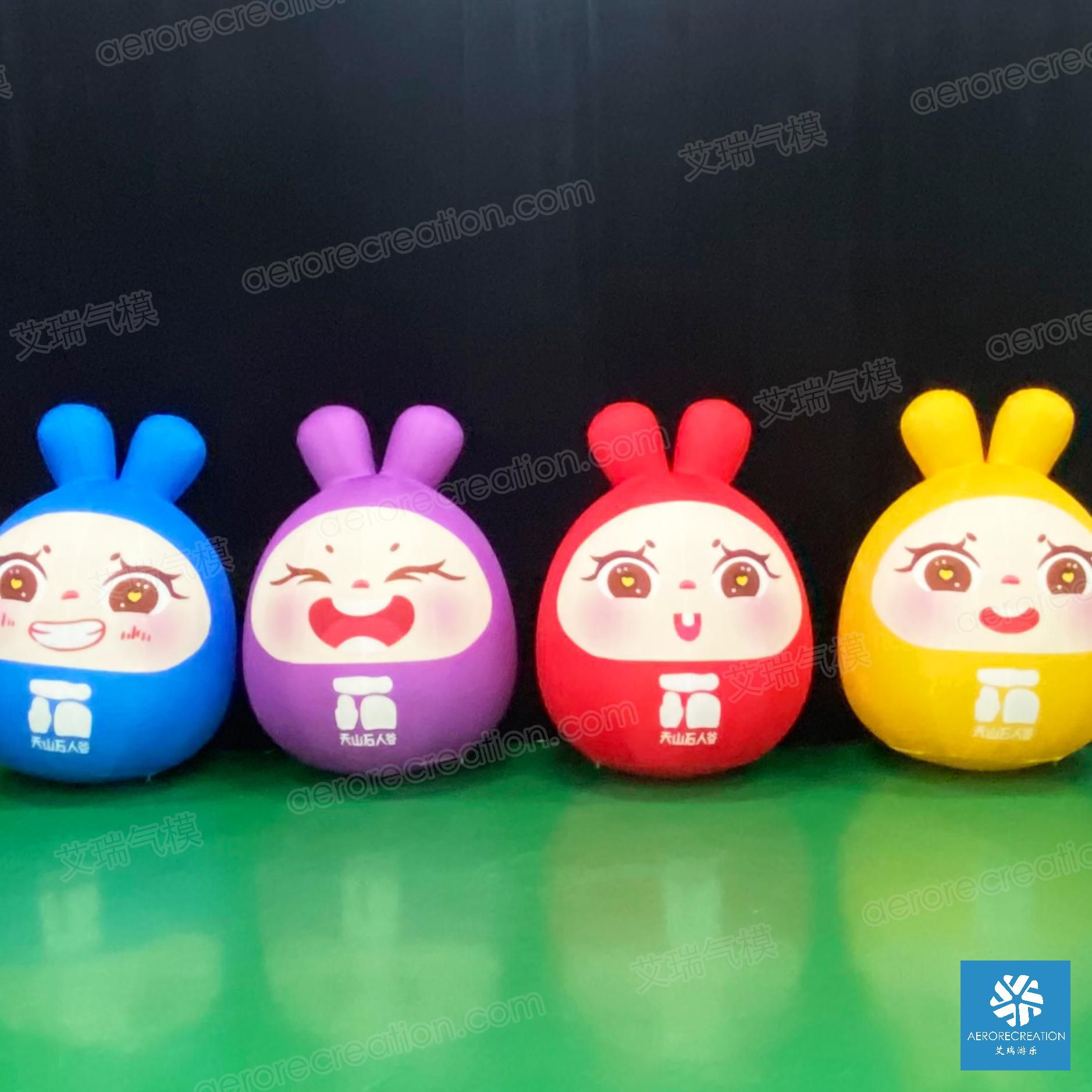 【厂家直销  批量发货】高1.5m 气密小小兔中秋气模美陈造型节日