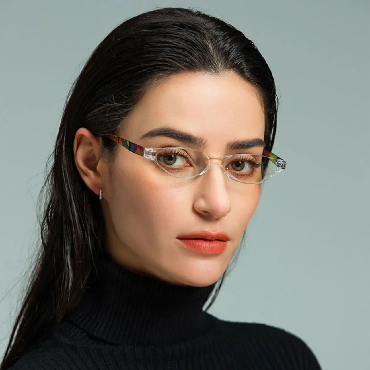 Impresión ultraligera anti-luz azul gafas de leopardo no compresión en las orejas de los ancianos patrón de estilo exterior elegancia damas viejas ojos