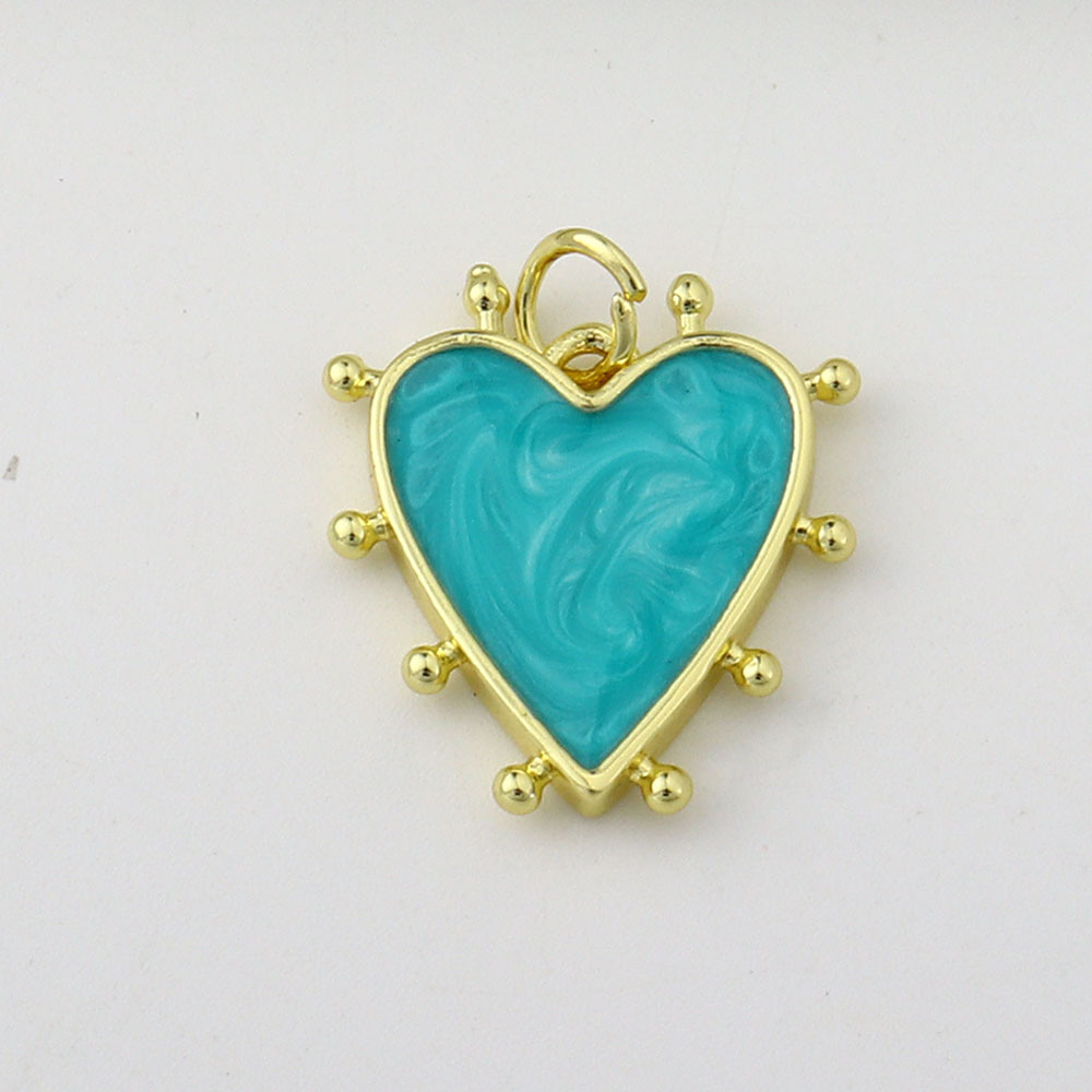 1 Piece Quantity 1 Piece 18 * 20mm Copper Heart Shape Pendant