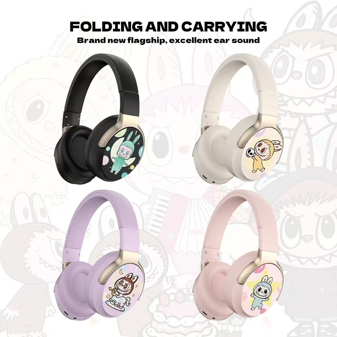 Comercio exterior nuevos auriculares inalámbricos bluetooth KA-A3 niños estudiantes creativos lindos auriculares inalámbricos de dibujos animados image 6