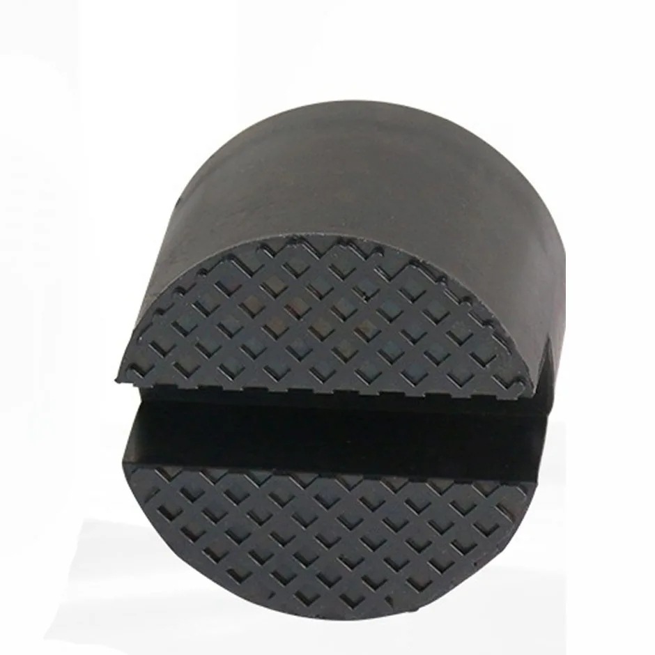 0kg Durable and Wear-Resistant Rubber Support Pads for Car Grooved Frame Track Floor Socket Adapter Lift Pads
