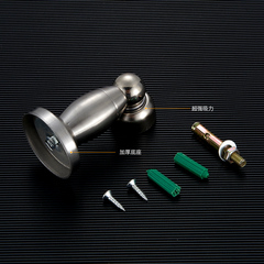 Manufacturer wholesale door absorber stainless steel door touch floor absorber floor mounted wall absorber white door stopper strong magnetic punch-free door absorber