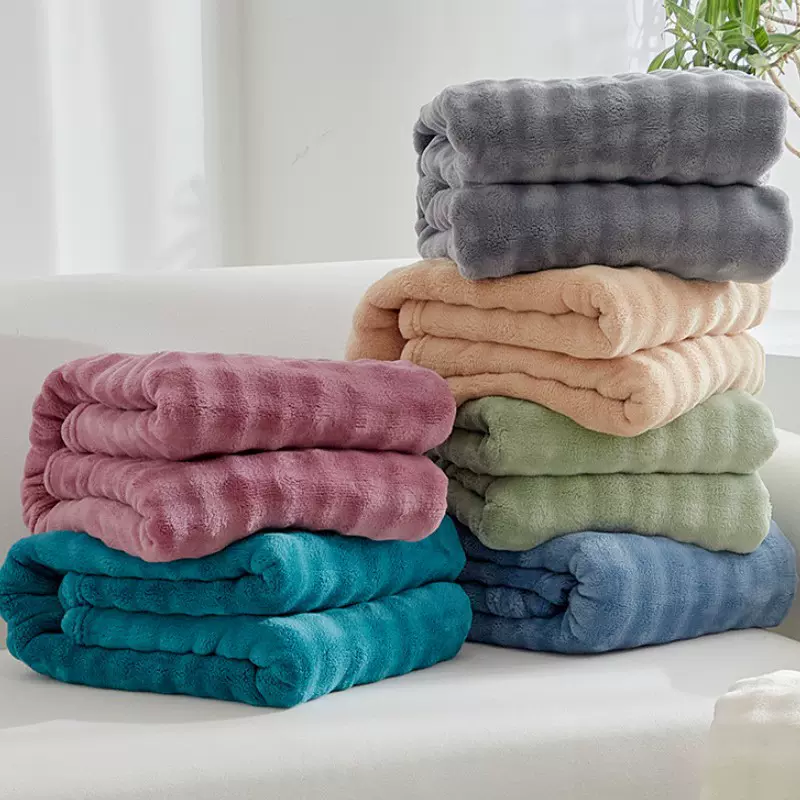 A类兔毛绒加厚保暖冬季绒盖毯牛奶绒沙发毯子 珊瑚绒毛毯四季通用