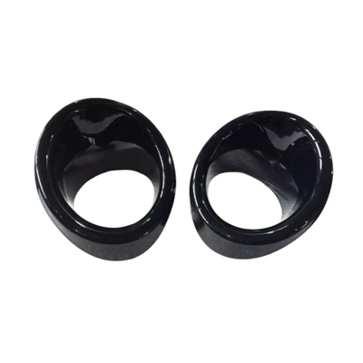 Door Edge Strip, Handle, Other Automotive Exterior Supplies - abs-piano-black-front-fog-light-round-cover