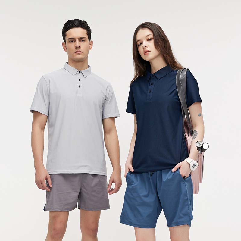 Verano de los hombres y las mujeres deportes casual ropa de secado rápido Polo profesional de golf Club de Tenis LOGO top de manga corta