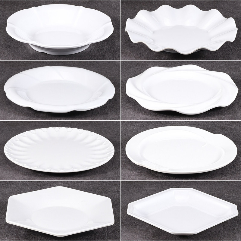 Kaiboya Melamine Plates Commercial Hotel Round Plates with Floral Edges Tableware Restaurant Hotel Round Dishes Dinner Plates Kaiboya Melamine Plates Commercial Hotel Round Plates with Floral Edges Tableware Restaurant Hotel Round Dishes Dinner Plates