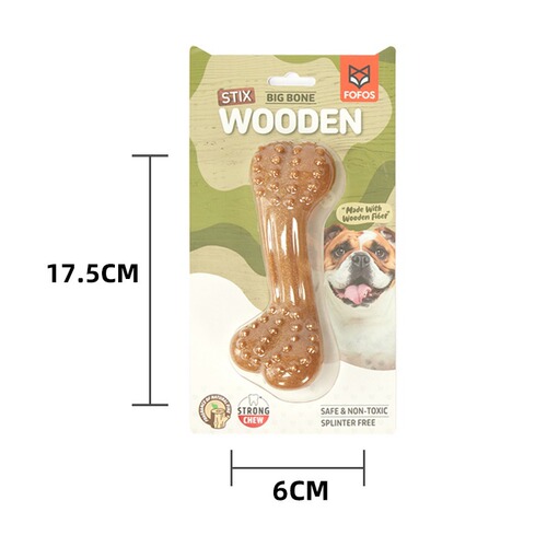 FOFOS Two Fofos Dog Toy Teething Stick Chew-Resistant Puppy Tooth Cleaning Deer Antler Dog Toy Teething Stick