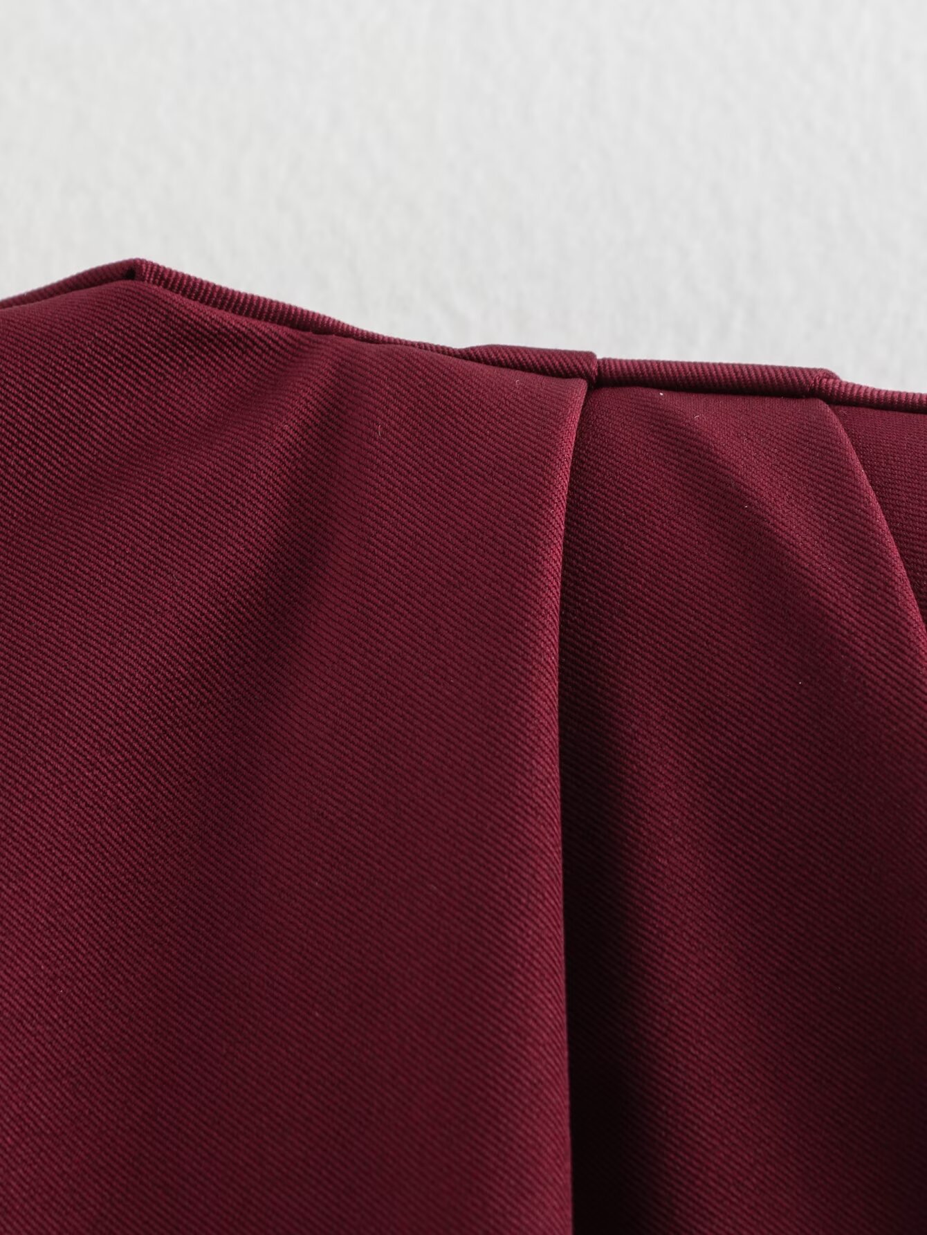 Summer Season Wholesale Women's Casual Solid Color Wine Red Sleeveless Pleated T-Shirts