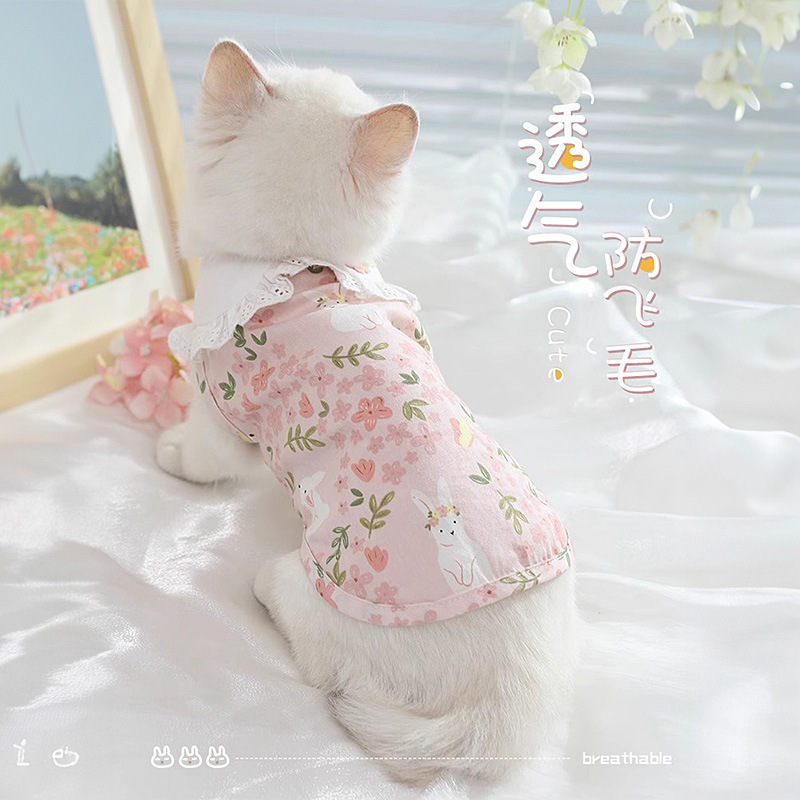 Ropa para gatos, ropa para gatos, muñecas de verano delgadas, ropa para gatos, mascotas, gatos, chalecos de verano