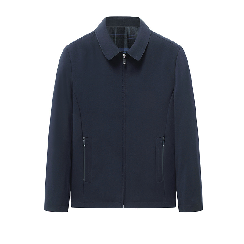 Men's Jacket Business Casual Solid Colour Lapel Executive Coat_voghion.com