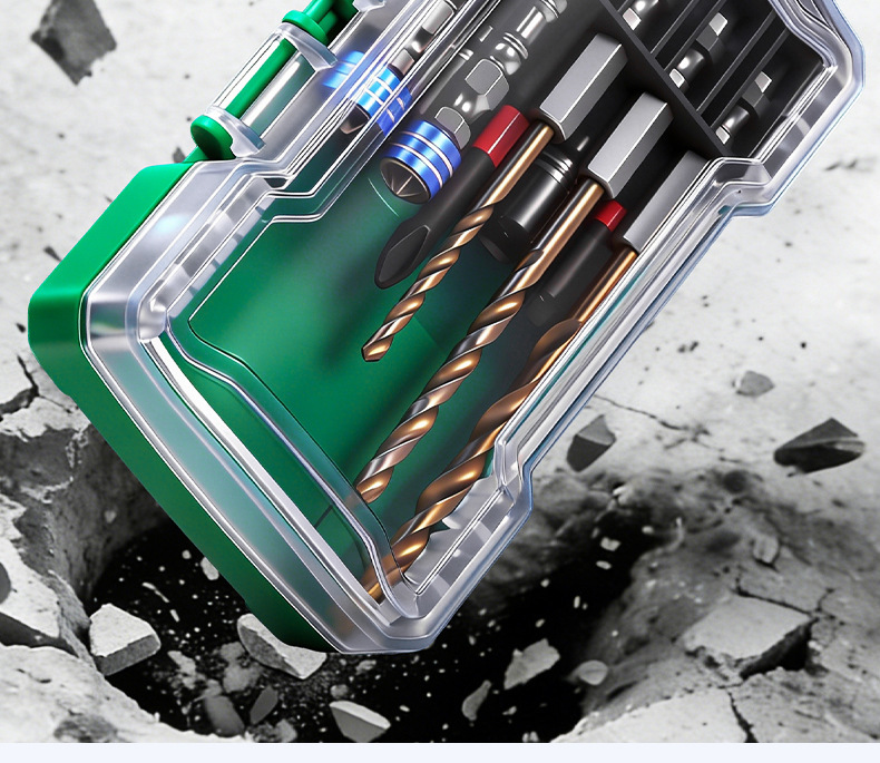 Accessory bits, cross-head strong magnetic electric screwdriver set, specialized high-hardness magnetic ring, hand drill bit, hexagonal adapter