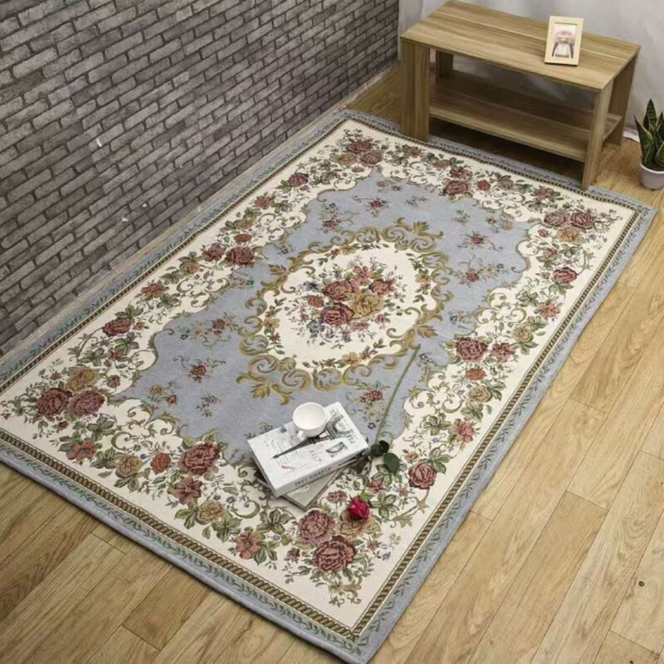 Vintage Boho Bettwäsche Europäischer Stil Eisseide Steppbett_voghion.com