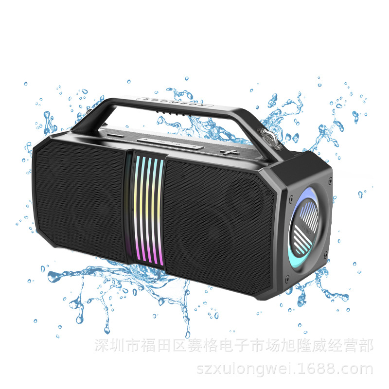 Nuevo altavoz Bluetooth deportivo portátil de alta potencia de 100 vatios al aire libre RGB sonido Bluetooth deportivo impermeable
