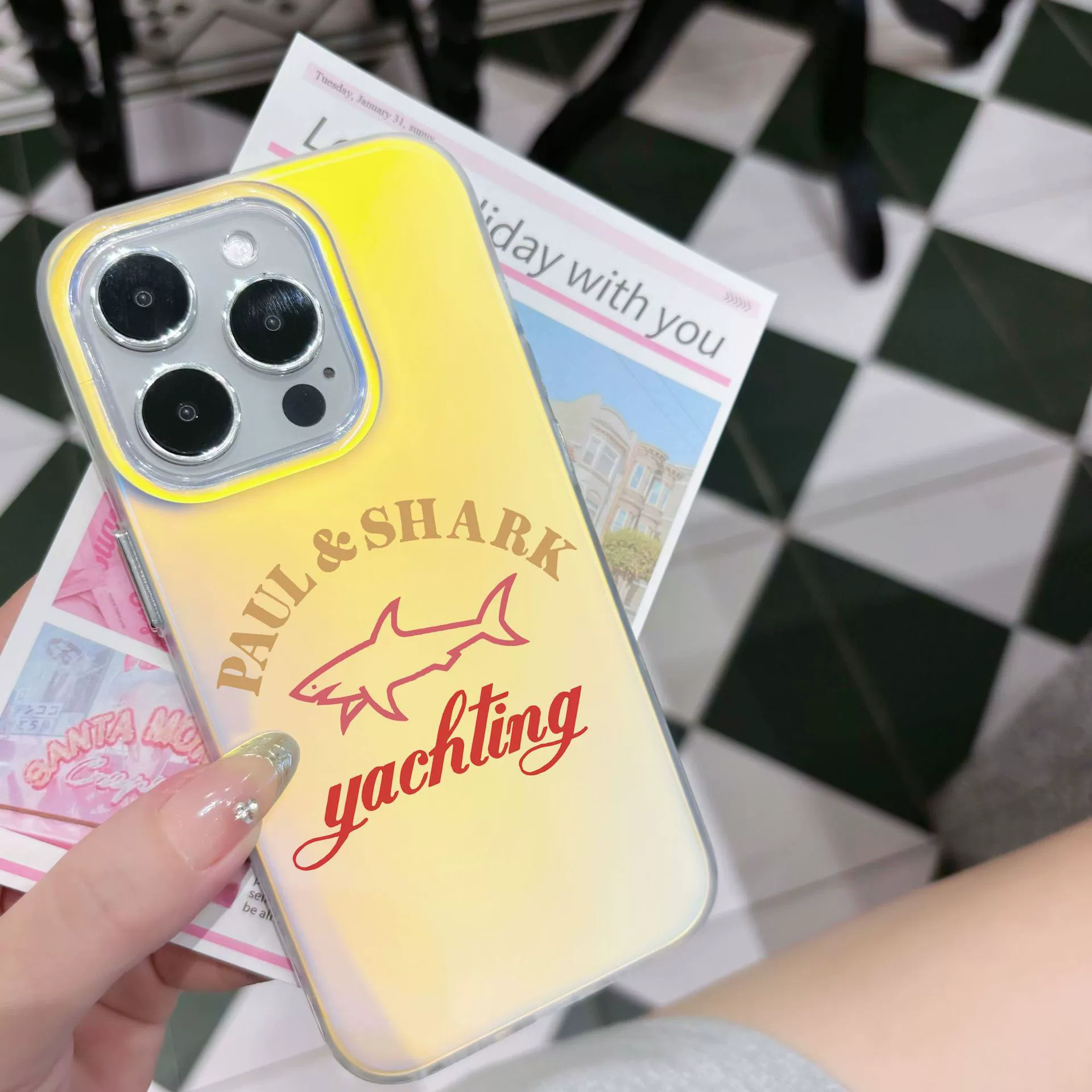 Compatible phone case, shark, iphone, 15promax, (Cross-border trading)