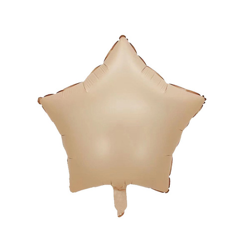 Ins style caramel milk white chocolate color number balloon 32 inch 40 inch birthday decoration photo aluminum film balloon