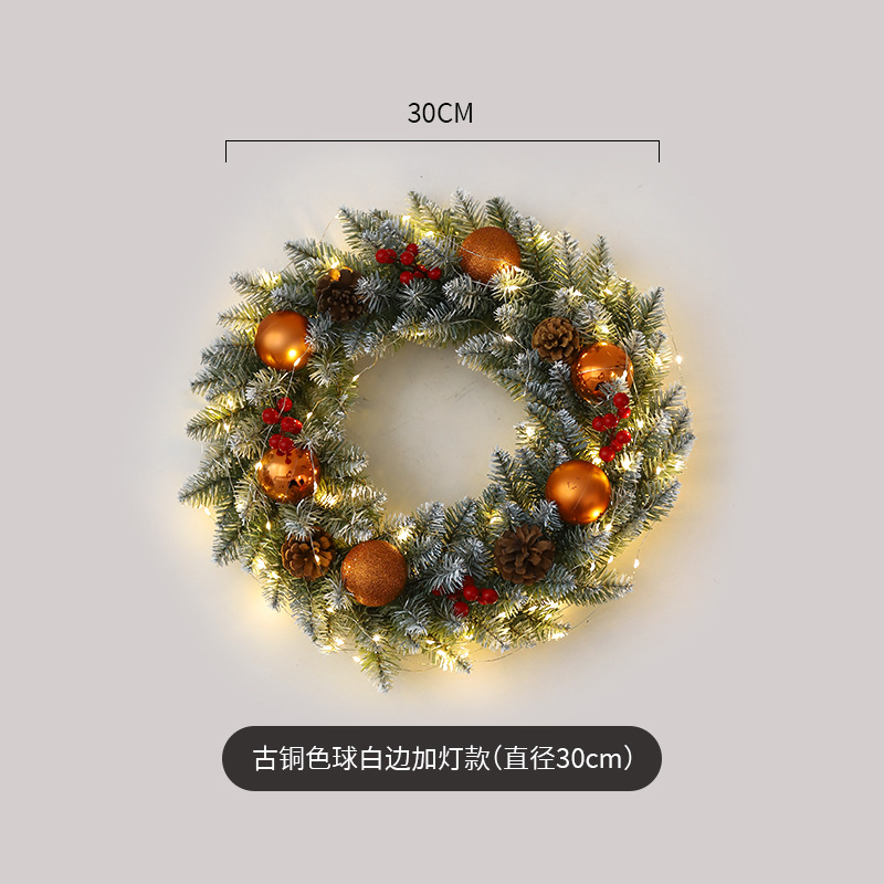 Amazon popular guirnalda de Navidad ratán 40/50/60cm decoración de Navidad Garland decoración escena diseño