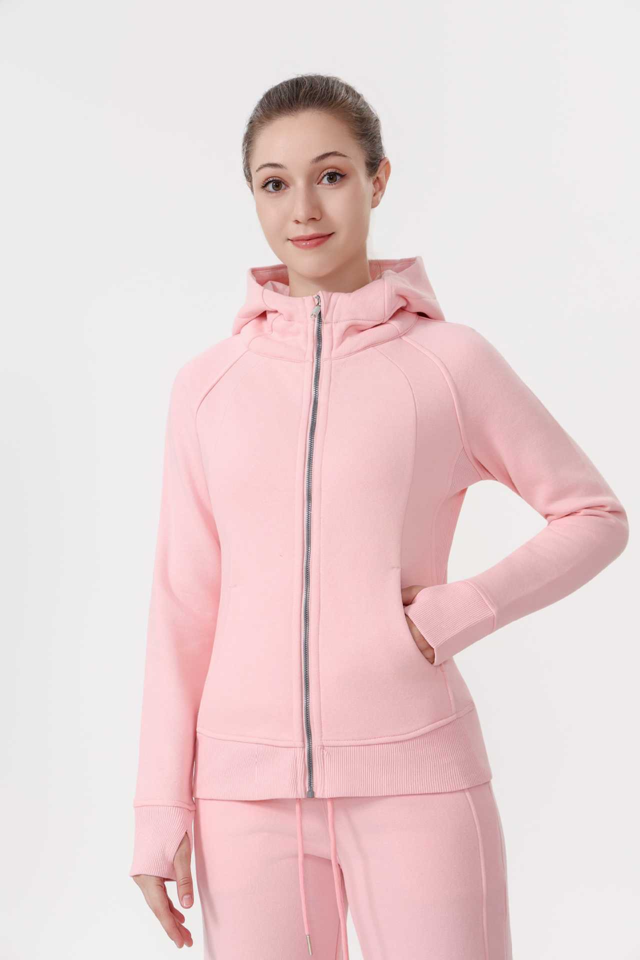 Peony pink [slim fit sweatshirt]