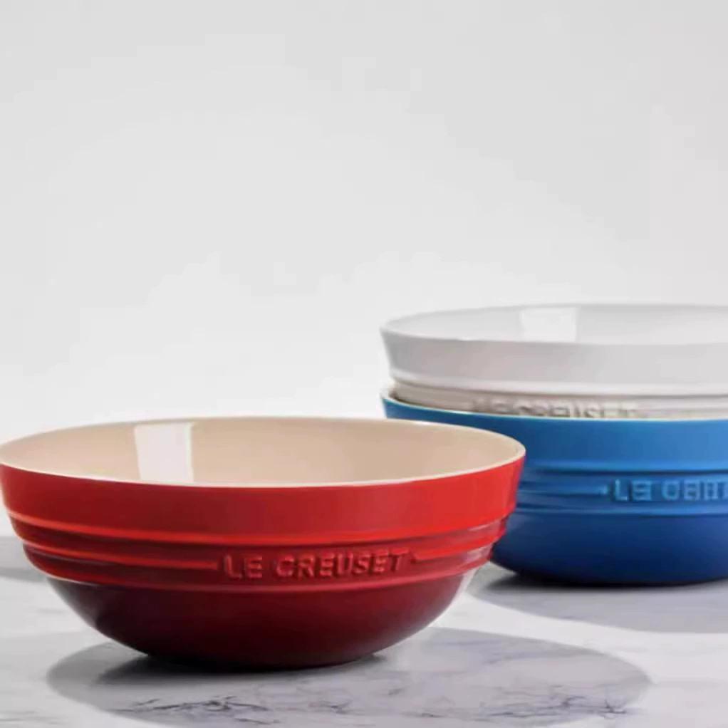 Le Creuset 15 см миска для лапши/рисa — французская посуда в ярких цветах, набор с подарочной упаковкой