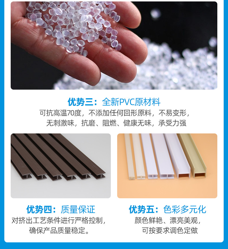 PVC背板夹条 H型背板夹条 木柜背板塑胶条 挤出工字型玻璃夹条-阿里巴巴