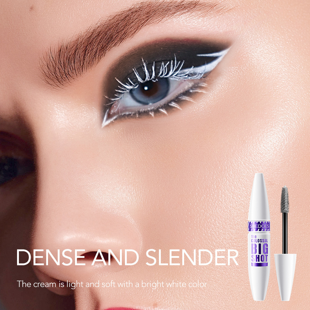SHEDOES TEMU caliente transfronteriza que se encrespa que no florece base blanca impermeable rimel Primer