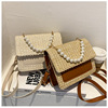 Woven straw trend handheld fashionable shoulder bag from pearl one shoulder, 2021 collection, wholesale