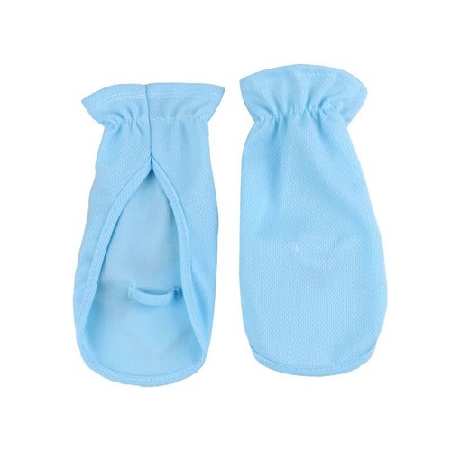 Sun protection gloves, specifically designed for women to drive in summer, thin and short, suitable for riding electric bikes, sunshade, ice silk, finger-revealing, covering the back of the hand, white.