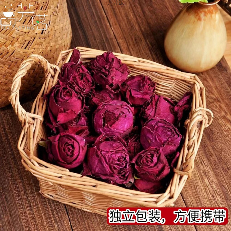 Yunnan ink red rose petals natural sulfur-free rose tea independent small packaging female portable tea snack food