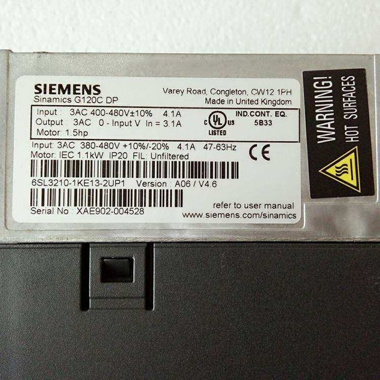 SINAMICS G120C变频器6SL3210-1KE23-2AB1功率15KW内置滤波器